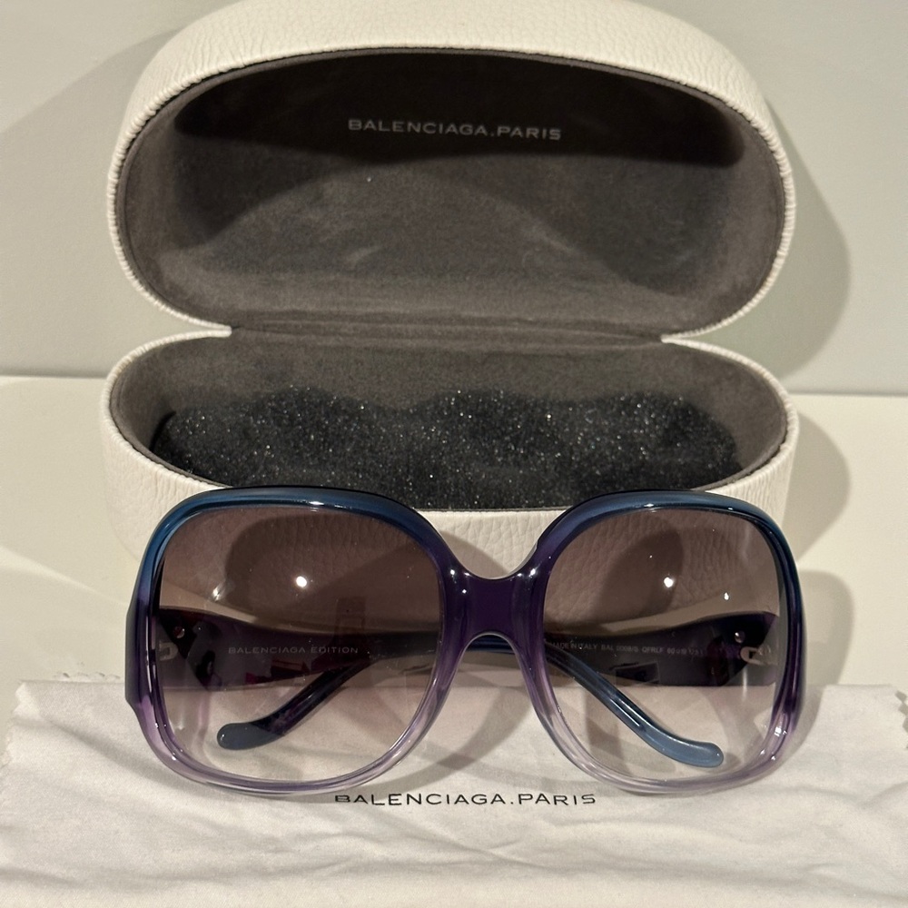 Oversized Balenciaga sunglasses